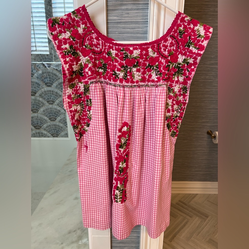 Mi Golondrina Flores blouse size small
